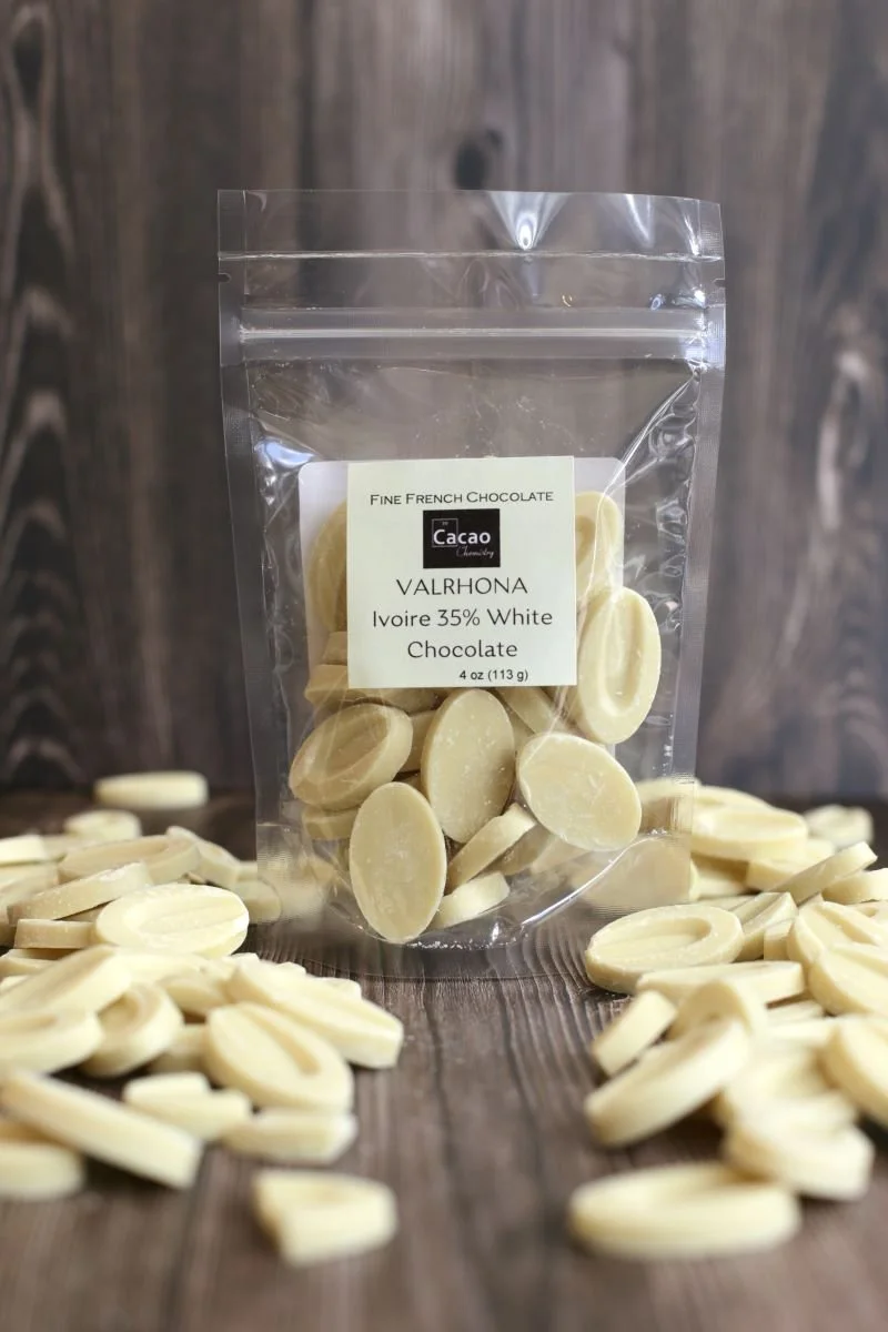 Valrhona Ivoire 35% Real White Chocolate — Cacao Chemistry Chocolatier